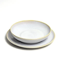Céladon Paris Assiette creuse | Blanc nacré Discount