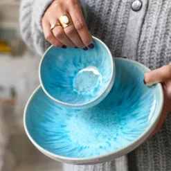 Céladon Paris Assiette creuse | Bleu água