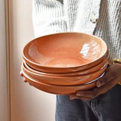 Céladon Paris Assiette creuse | Terracotta sienna Discount