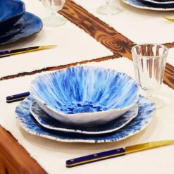 Céladon Paris Assiette creuse Onda | Bleu écume