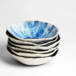 Céladon Paris Assiette creuse Onda | Bleu écume