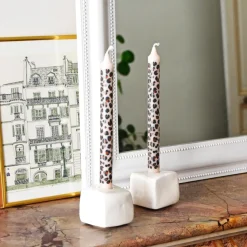 Céladon Paris Bougeoirs Sol | Blanc Clearance