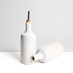 Céladon Paris Bouteille d'huile | Blanc nacré