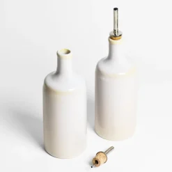 Céladon Paris Bouteille d'huile | Blanc nacré