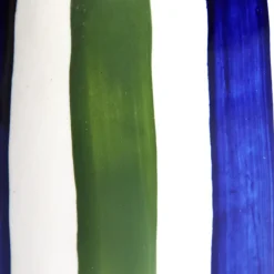 Céladon Paris Bouteille d'huile | Bleu & Vert Linhas Hot