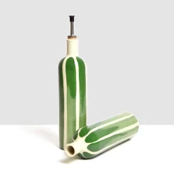 Céladon Paris Bouteille d'huile | Vert Linhas Clearance