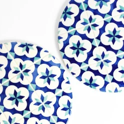 Céladon Paris Dessous de plat | Bleu & Vert d'eau Azulejos Hot