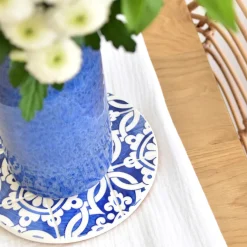 Céladon Paris Dessous de plat | Bleu Azulejos New