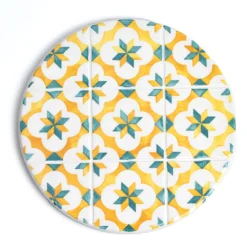 Céladon Paris Dessous de plat | Jaune & Vert Azulejos Clearance