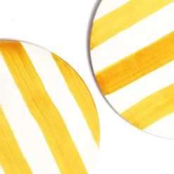 Céladon Paris Dessous de plat | Jaune Linhas Outlet
