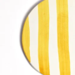 Céladon Paris Dessous de plat | Jaune Linhas Outlet