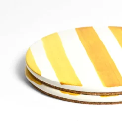 Céladon Paris Dessous de plat | Jaune Linhas Outlet