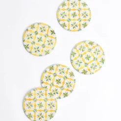 Céladon Paris Dessous de verre | Jaune & Vert Azulejos New