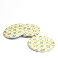 Céladon Paris Dessous de verre | Jaune & Vert Azulejos New