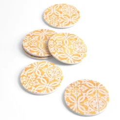 Céladon Paris Dessous de verre | Jaune Azulejos Best