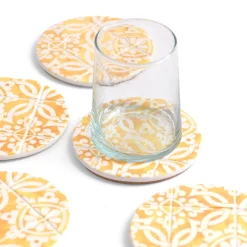 Céladon Paris Dessous de verre | Jaune Azulejos Best