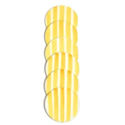 Céladon Paris Dessous de verre | Jaune Linhas New