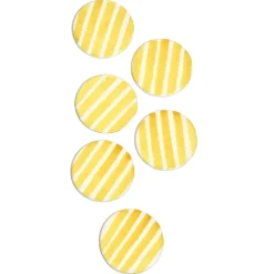 Céladon Paris Dessous de verre | Jaune Linhas New