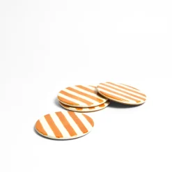 Céladon Paris Dessous de verre | Terracotta Linhas Hot