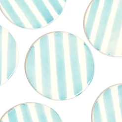 Céladon Paris Dessous de verre | Vert d'eau Linhas Discount