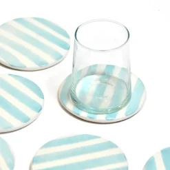 Céladon Paris Dessous de verre | Vert d'eau Linhas Discount