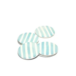 Céladon Paris Dessous de verre | Vert d'eau Linhas Discount