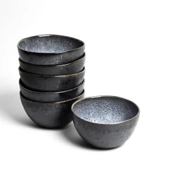 Céladon Paris Grand bol rond | Noir écume New