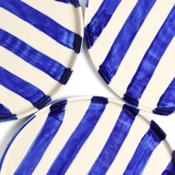 Céladon Paris Grande assiette | Bleu Linhas New