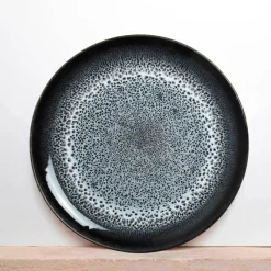 Céladon Paris Grande assiette | Noir écume New