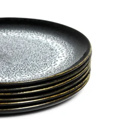 Céladon Paris Grande assiette | Noir écume New