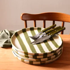 Céladon Paris Grande assiette | Vert Linhas Best