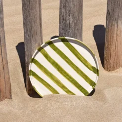 Céladon Paris Grande assiette | Vert Linhas Best