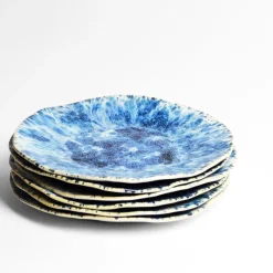 Céladon Paris Grande assiette Onda | Bleu écume New