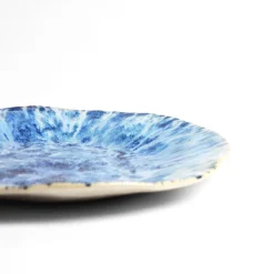 Céladon Paris Grande assiette Onda | Bleu écume New
