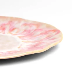 Céladon Paris Grande assiette Onda | Rose anémone New