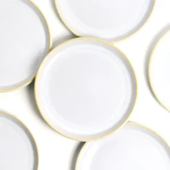Céladon Paris Petite assiette | Blanc nacré Discount