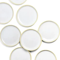 Céladon Paris Petite assiette | Blanc nacré Discount