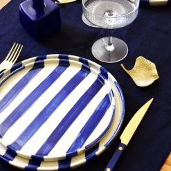 Céladon Paris Petite assiette | Bleu Linhas