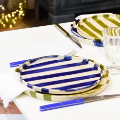 Céladon Paris Petite assiette | Bleu Linhas