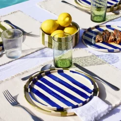 Céladon Paris Petite assiette | Bleu Linhas