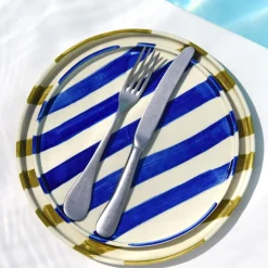 Céladon Paris Petite assiette | Bleu Linhas