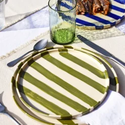 Céladon Paris Petite assiette | Vert Linhas New