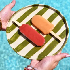 Céladon Paris Petite assiette | Vert Linhas New