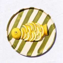 Céladon Paris Petite assiette | Vert Linhas New