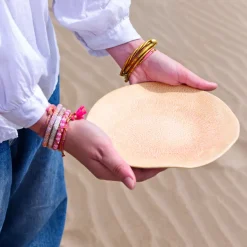 Céladon Paris Petite assiette Onda | Corail doré Sale