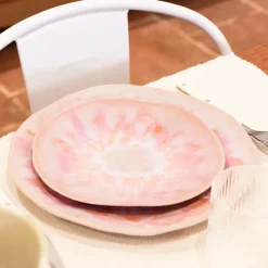 Céladon Paris Petite assiette Onda | Rose anémone Outlet