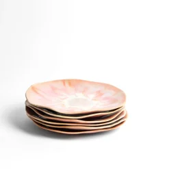 Céladon Paris Petite assiette Onda | Rose anémone Outlet