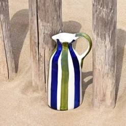 Céladon Paris Pichet | Bleu & Vert Linhas Sale