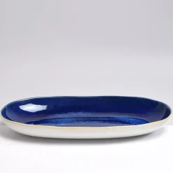 Céladon Paris Plat de service L | Bleu odyssée Discount