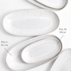 Céladon Paris Plat de service M | Blanc audacieux